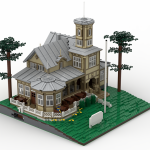 Paviljonki LEGO-malli renderointi